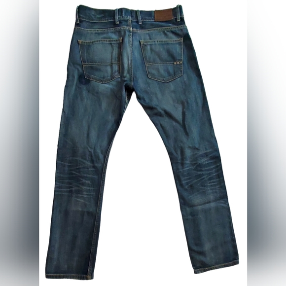 Sicko Nineteen Distressed Denim Blue Jeans Size 34 x 33 Button Fly Mens Womens - Picture 10 of 10